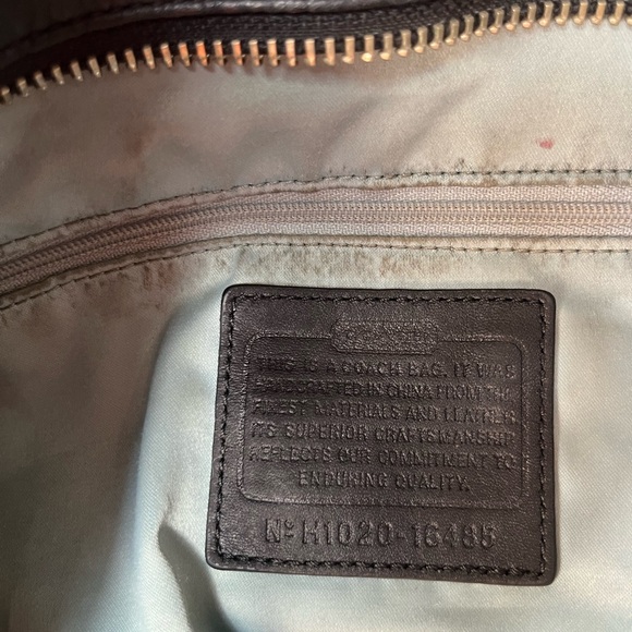 Coach Colette Leather Op Art Logo Tote Bag - Picture 10 of 10